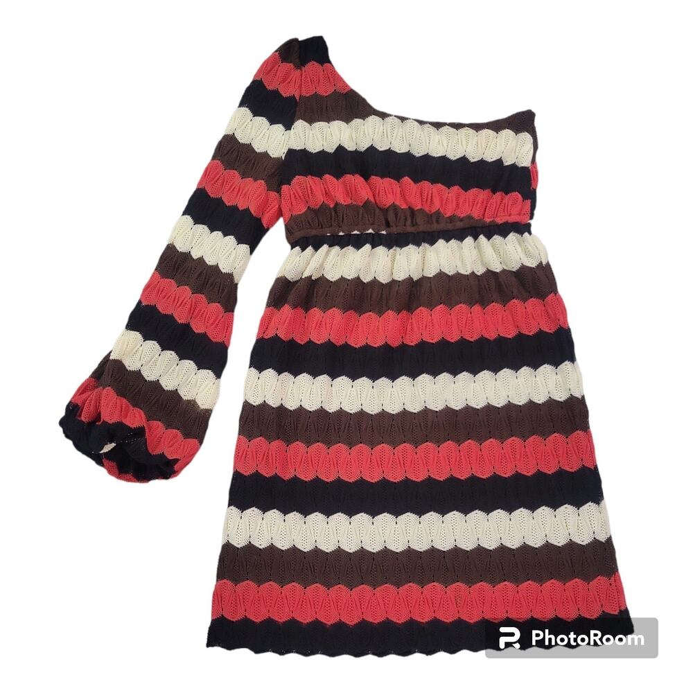 Judith March Small Women One Shoulder Dress Anthropologie One Shoulder Knit Fall